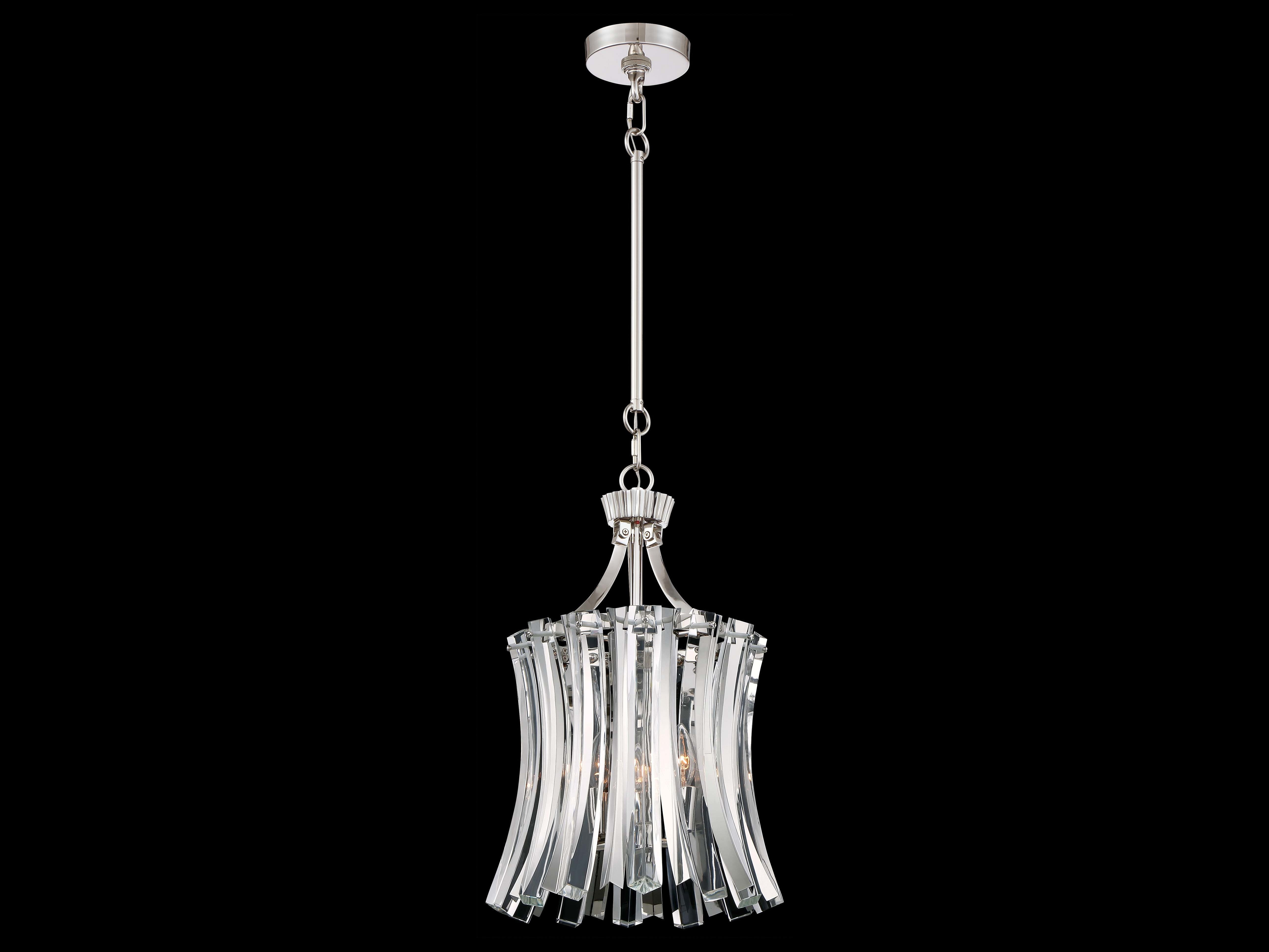 Metropolitan Lighting Elegance Royale Polished Nickel 4Light 15'' Wide