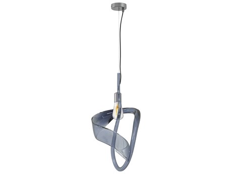 Metropolitan Jaxy 1-Light Chrome Blue Mini Pendant