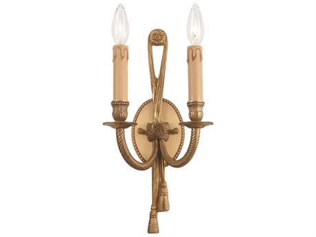 Metropolitan 2-Light French Gold Wall Sconce