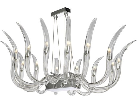 Metropolitan Cisne 14-light Polished Nickel Pendant