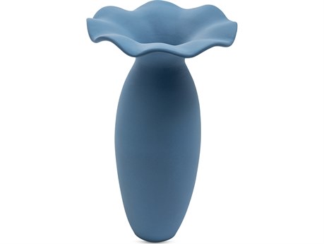 Moe's Home Ruffle Blue Decorative Vase