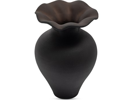 Moe's Home Ruffle Black Vase Accessories
