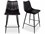 Moe's Home Alibi Leather Dark Grey Counter Stool - Set of Two  MEUU100227