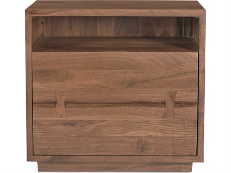 Moe's Home Madagascar 1-Drawer Acacia Wood Nightstand