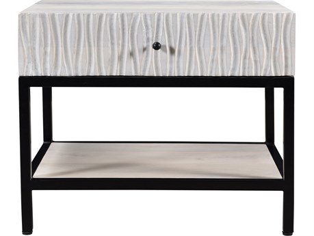 Moe's Home Faceout 1-Drawer Mango Wood Nightstand