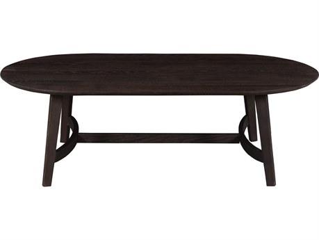 Moe's Home Trie Oval Wood Dark Brown Coffee Table