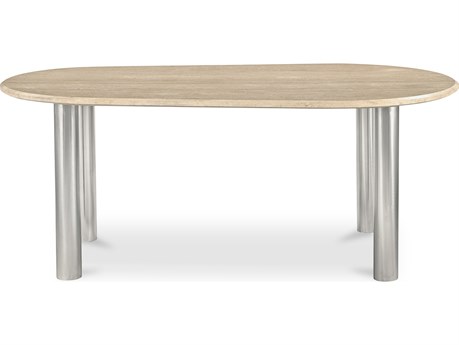 Moe's Home Fia Dining Table Travertine
