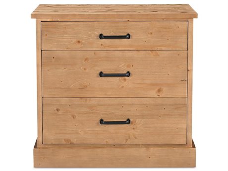 Moe's Home Tade 3 Drawer Nighstand Honey Pine