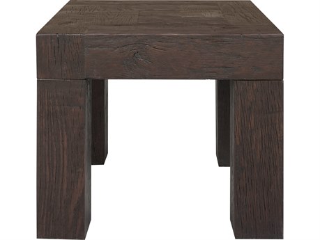 Moe's Home Evander Square Wood Rustic Brown End Table