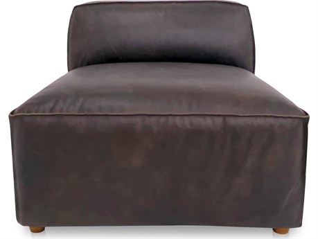 Moe's Home Form Brown Leather Chair and a Half