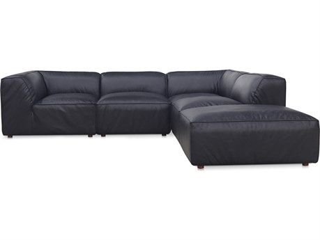 Moe's Home Form Leather Sectional Sofa