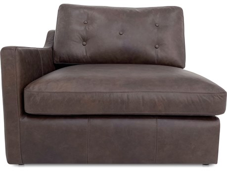 Moe's Home Thurlow Brown Leather Chair and a Half
