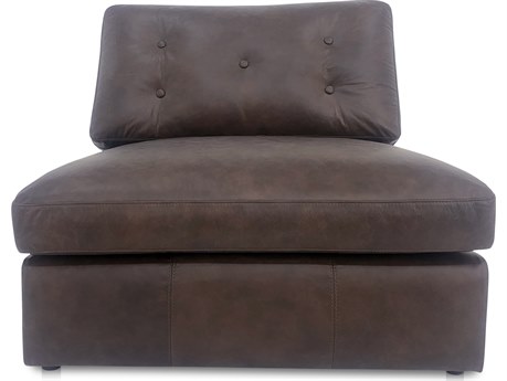 Moe's Home Thurlow Brown Leather Chair and a Half