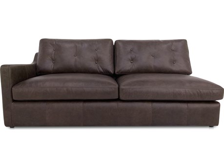 Moe's Home Thurlow Brown Leather Sofa