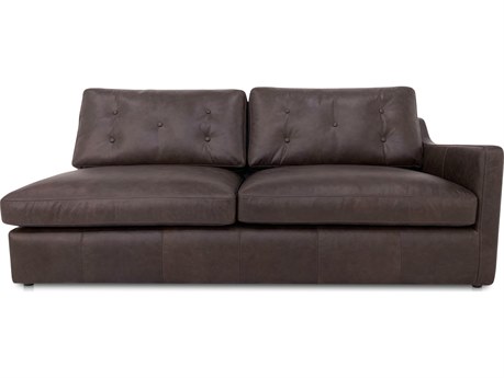 Moe's Home Thurlow Brown Leather Sofa