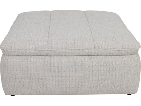 Moe's Home Lino Beige Upholstered Ottoman