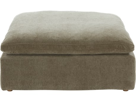 Moe's Home Clay Desert Sage Green Upholstered Ottoman