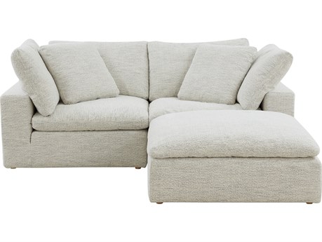 Moe's Home Clay Beige Upholstered Sectional Sofa