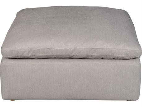 Moe's Home Terra Peyton Slate Gray Upholstered Ottoman