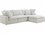Moe's Home Terra 114" Wide Gray Fabric Upholstered Sectional Sofa  MEYJ101529