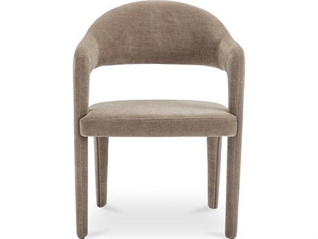Moe's Home Martens Plywood Camel Upholstered Arm Dining Chair