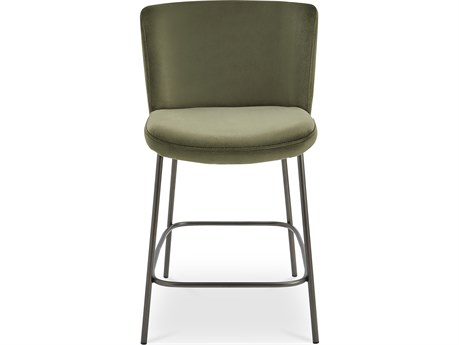 Moe's Home Early Faux Green Mohair Counter Stool