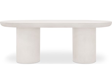 Moe's Home Rocca Oval Concrete Dining Table