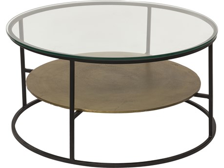 Moe's Home Callie Coffee Table Antique Brass