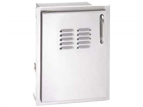 Fire Magic Single Access Door with Tank Tray & Louvers (Left Hinge)