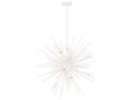 Minka Lavery Bessel 15-Light Sand White Sputnik Pendant