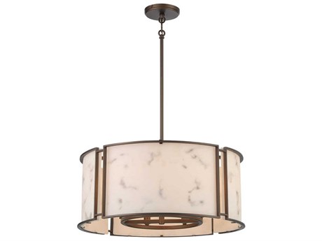 Minka Lavery Buchanan 6-Light Hellenic Bronze Drum Pendant
