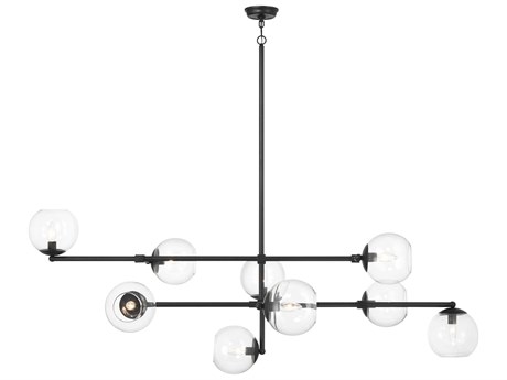 Minka Lavery Millikan 9-Light Coal Black Tiered Island Pendant