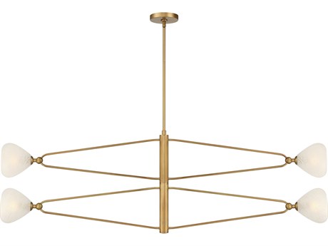 Minka Lavery Orion 4-Light Legacy Brass Linear Chandelier