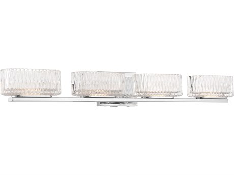 Minka Lavery Sparren 4-Light Chrome Glass LED Vanity Light