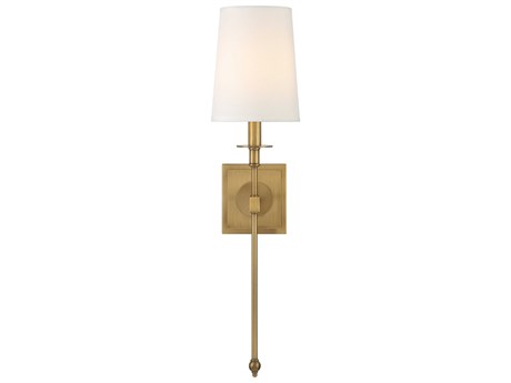 Minka Lavery Calera 1-Light Timeless Brass Wall Sconce