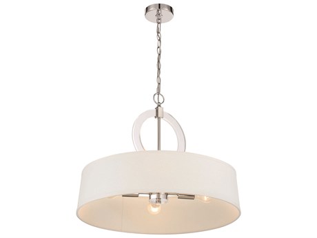 Minka Lavery Cape Coral 4-Light Polished Nickel Round Pendant