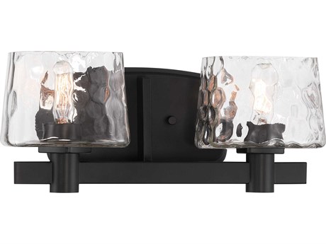 Minka Lavery Drysdale 2-Light Coal Black Vanity Light