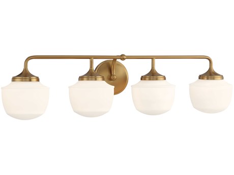 Minka Lavery Cornwell 4-Light Antique Noble Brass Vanity Light