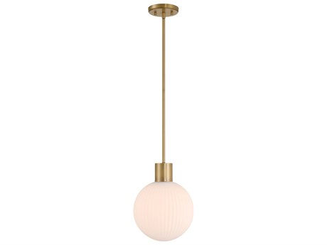 Minka Lavery Fenton 1-Light Legacy Brass Globe Mini Pendant