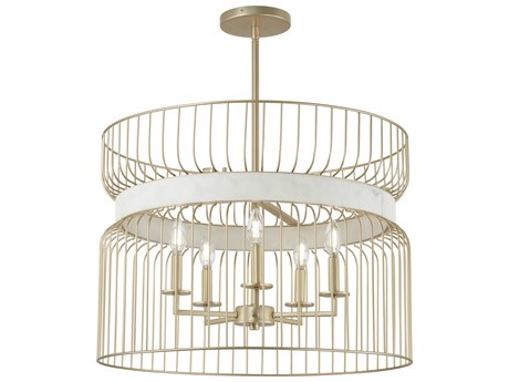 Minka Lavery Park Slope 5-Light Nouveau Gold Pendant