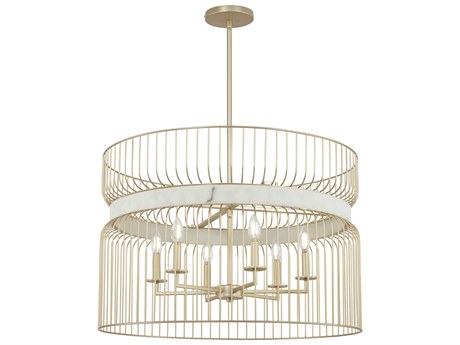 Minka Lavery Park Slope 6-Light Nouveau Gold Pendant