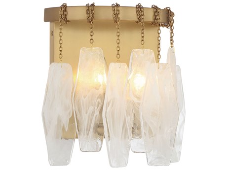 Minka Lavery Willow 2-Light Legacy Brass Wall Sconce
