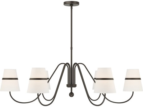 Minka Lavery Althia 6-Light Textured Dark Bronze Candelabra Chandelier