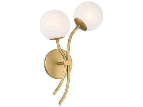 Minka Lavery Curven 2-Light Legacy Brass Wall Sconce