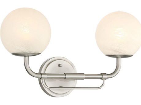 Minka Lavery Whitehall 2-Light Brushed Nickel Vanity Light