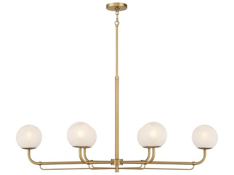 Minka Lavery Whitehall 6-Light Legacy Brass Globe Island Pendant