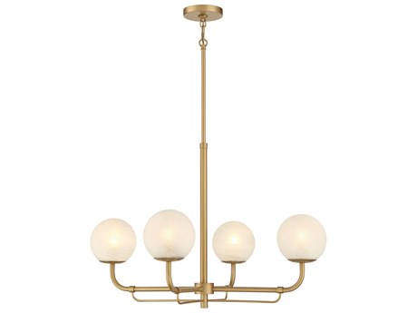 Minka Lavery Whitehall 4-Light Legacy Brass Globe Chandelier