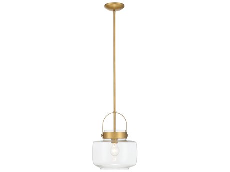 Minka Lavery Wickglow 1-Light Legacy Brass Lantern Mini Pendant