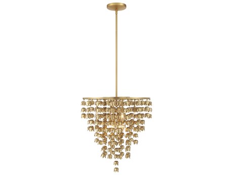 Minka Lavery Ashgrove 8-Light Legacy Brass Tiered Pendant