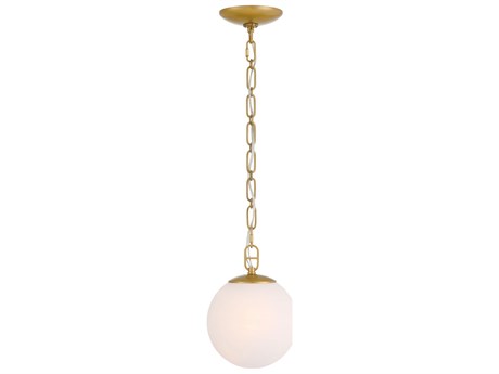 Minka Lavery Marbelle 1-Light Legacy Brass Globe Mini Pendant